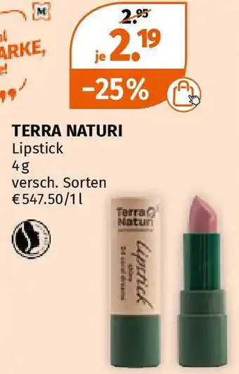 Müller Terra Naturi Lipstick Shine Angebot