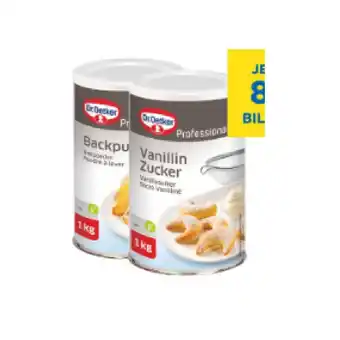 T&G Dr. Oetker Backpulver oder Vanillin-Zucker T&G 1 Kilogramm 1 Packung Angebot