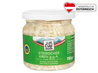 Lidl Echt Österreich Steirischer Kren g.g.A. Lidl 110 Gramm 1 Glas Angebot