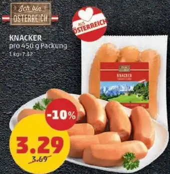 PENNY KNACKER pro 450 g Angebot