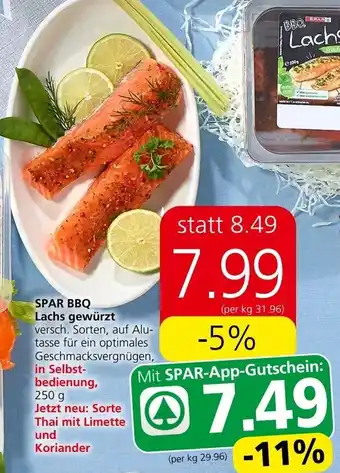 Spar SPAR BBQ Lachs gewürzt Angebot