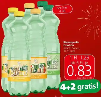 Spar Römerquelle Emotion versch. Sorten, 0,75 Liter Angebot