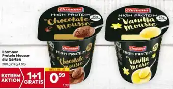 Billa Ehrmann Protein Mousse 200 g Angebot