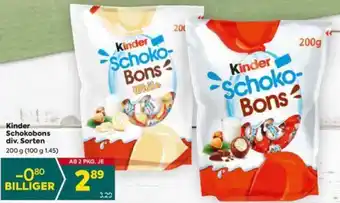 Billa Kinder Schokobons div. Sorten 200 g Angebot