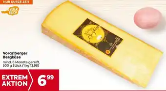 Billa Vorarlberger Bergkäse 500 g Angebot