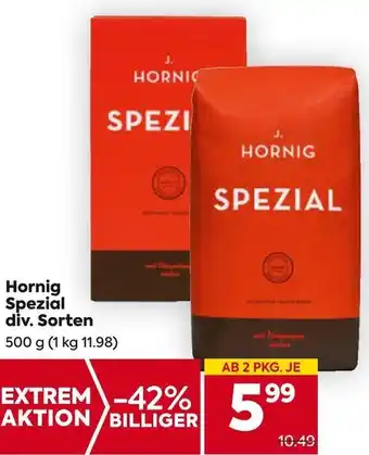 Billa Hornig Spezial div. Sorten 500 g Angebot