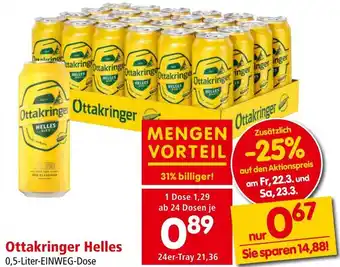 Interspar Ottakringer Helles Angebot