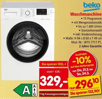 Interspar beko Waschmaschine Angebot