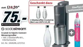 Media Markt sodastream Crystal 3.0 Quick-Connect Wassersprudler Angebot