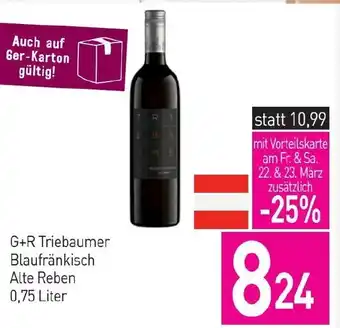 Sutterlüty G+R Triebaumer Blaufränkisch Alte Reben 0,75 Liter Angebot