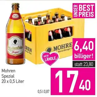 Sutterlüty Mohren Spezial 20 x 0,5 Liter Angebot