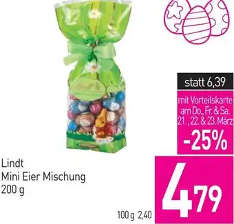 Sutterlüty Lindt Mini Eier Mischung 200 g Angebot