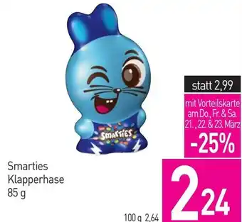 Sutterlüty Smarties Klapperhase 85 g Angebot