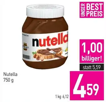 Sutterlüty Nutella 750 g Angebot