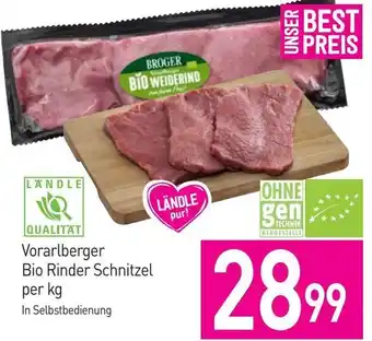 Sutterlüty Vorarlberger Bio Rinder Schnitzel per kg Angebot