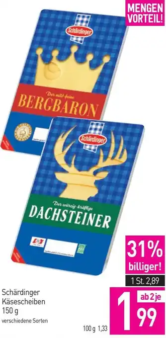 Sutterlüty Schärdinger Käsescheiben 150 g Angebot