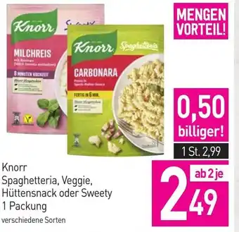 Sutterlüty Knorr Spaghetteria, Veggie, Hüttensnack oder Sweety 1 Packung Angebot