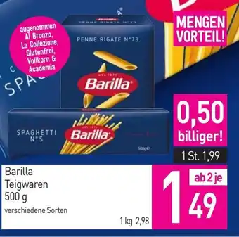 Sutterlüty Barilla Teigwaren 500g Angebot
