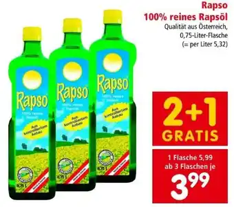 Interspar Reines Rapsöl Angebot
