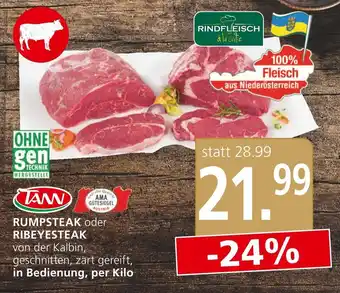 SPAR Gourmet RUMPSTEAK oder RIBEYESTEAK Angebot
