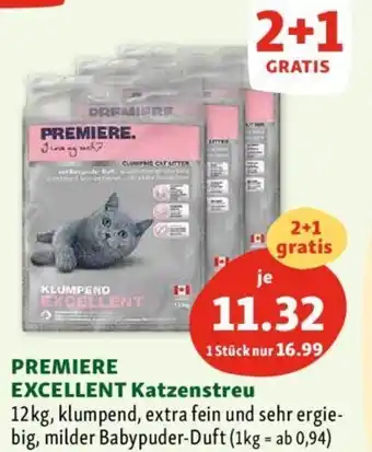 Fressnapf PREMIERE EXCELLENT Katzenstreu Angebot