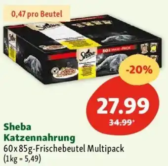 Fressnapf Sheba Katzennahrung 60x85g Angebot