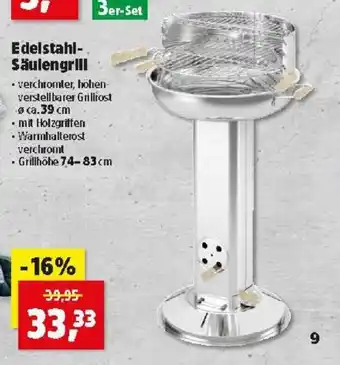 Thomas Philipps Edelstahl- Säulengrill Angebot