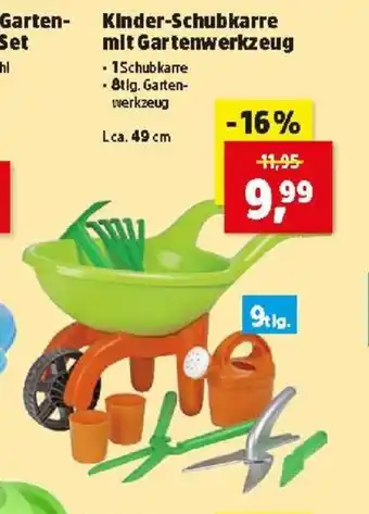 Thomas Philipps Kinder-Schubkarre mit Gartenwerkzeug Angebot