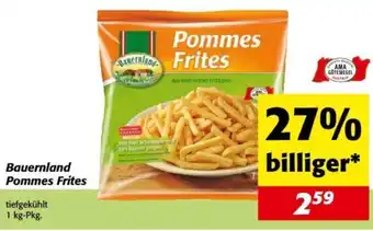 Nah&Frisch Bauernland Pommes Frites 1kg Angebot