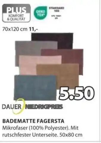 JYSK BADEMATTE FAGERSTA Angebot