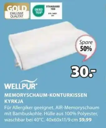 JYSK MEMORYSCHAUM-KONTURKISSEN KYRKJA Angebot