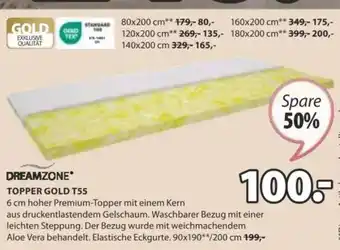 JYSK TOPPER GOLD T55 Angebot