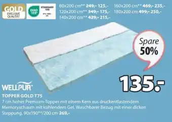 JYSK TOPPER GOLD T75 Angebot