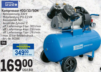 Metro Kompressor 400/10/50N Angebot