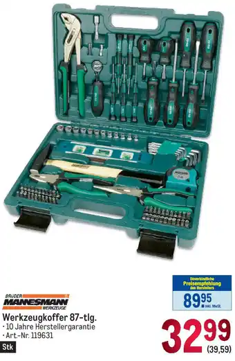 Metro Werkzeugkoffer 87-Tlg. Angebot