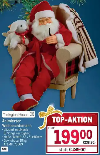 Metro Animierter Weihnachtsmann Angebot