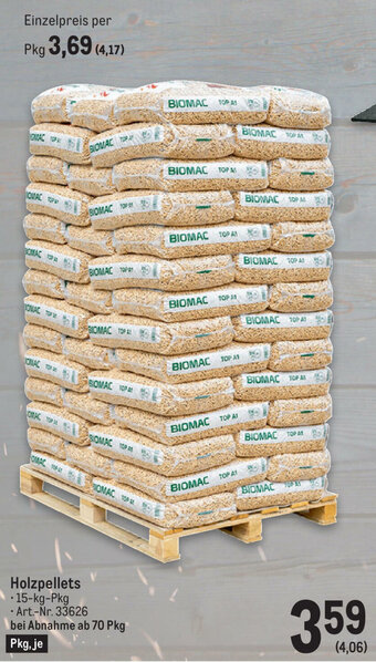 Metro Holzpellets Angebot
