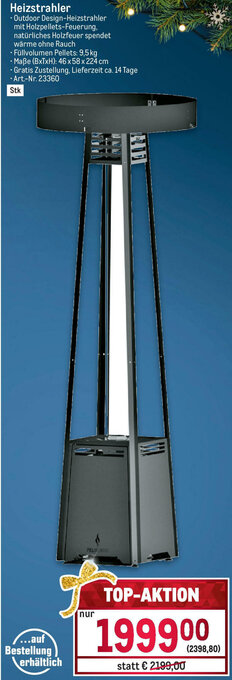 Metro Heizstrahler Angebot