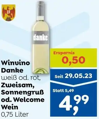 ADEG Winvino Danke Angebot