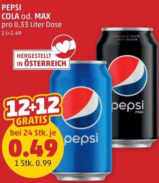 Alle Pepsi Max Angebote Finden und entdecken Sie das günstigste Pepsi