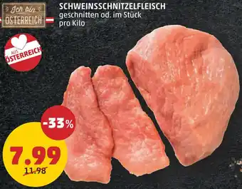 PENNY SCHWEINSSCHNITZELFLEISCH Angebot