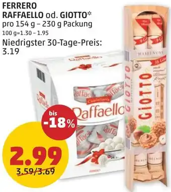 PENNY FERRERO RAFFAELLO od. GIOTTO Angebot