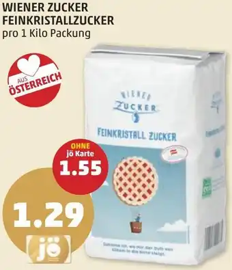 PENNY WIENER ZUCKER FEINKRISTALLZUCKER Angebot