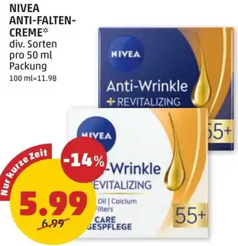 PENNY NIVEA ANTI-FALTEN- CREME Angebot