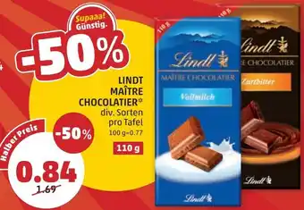 PENNY LINDT MAÎTRE CHOCOLATIER Angebot