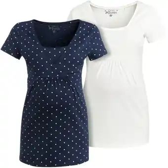 Ernsting's family 2 Damen Umstands-T-Shirts mit Stillfunktion Angebot