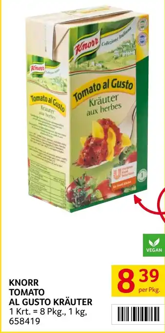 Transgourmet KNORR TOMATO AL GUSTO KRÄUTER Angebot