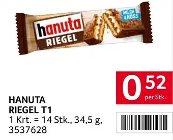 Transgourmet HANUTA RIEGEL T1 Angebot