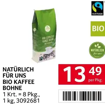 Transgourmet NATÜRLICH FÜR UNS BIO KAFFEE BOHNE Angebot