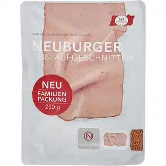 Metro Neuburger geschnitten, Preisangabe ohne MwSt. (Preis inkl. MwSt. 3,29 €), METRO 225 Gramm 1 Packung Angebot